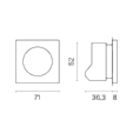 Диммер без рамки Voltum S70 VLS070306