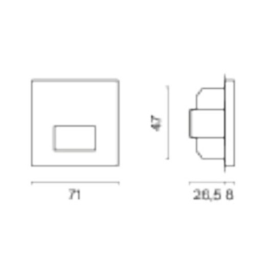 Датчик движения без рамки Voltum S70 VLS070507