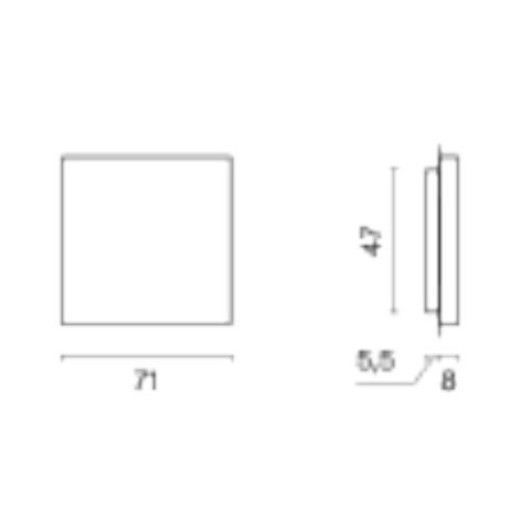 Заглушка для поста, без рамки Voltum S70 VLS080107