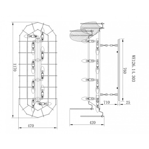 Потолочная люстра Wertmark Arctioma WE126.14.303