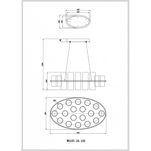 Подвесная люстра Wertmark Paula WE157.18.123