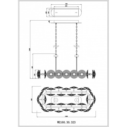 Подвесной светильник Wertmark Pamela WE160.30.323