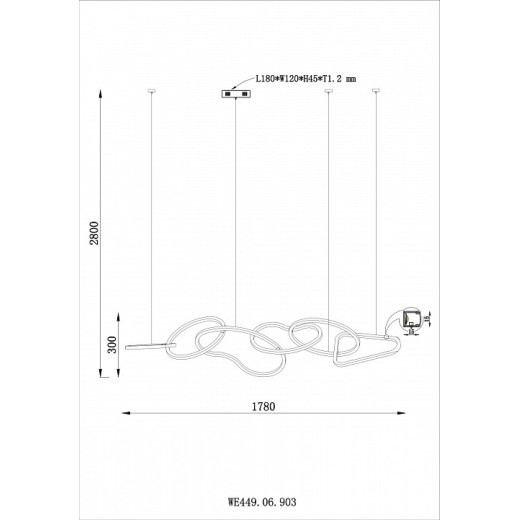 Подвесной светильник Wertmark Vanessa WE449.06.903