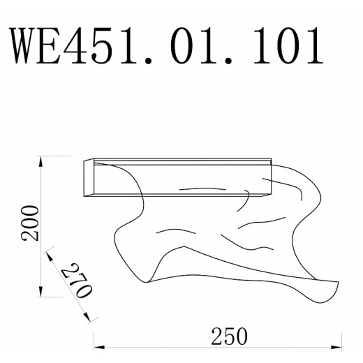 Накладной светильник Wertmark Hanna WE451.01.101