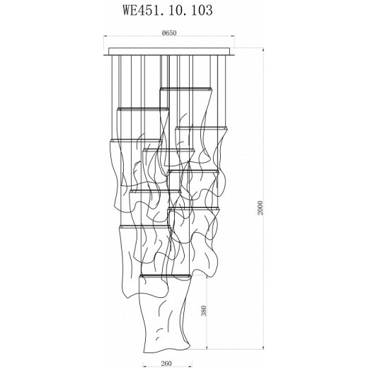 Подвесная люстра Wertmark Hanna WE451.10.103