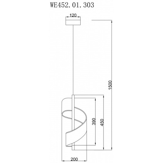Подвесной светильник Wertmark Hilda WE452.01.303