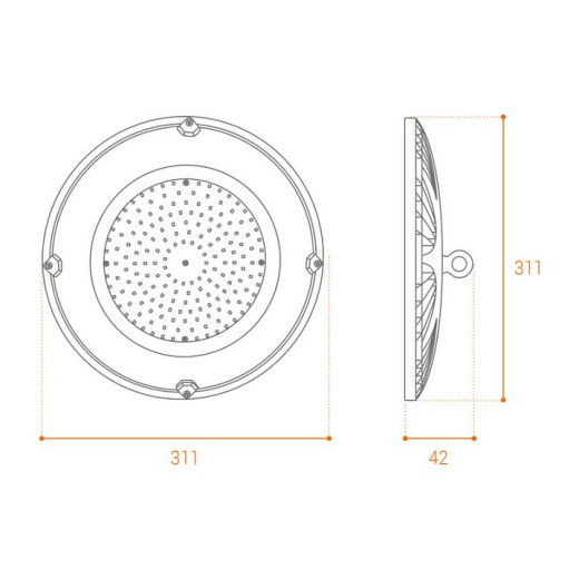 Встраиваемый светильник Wolta UFO UFO-150W/01
