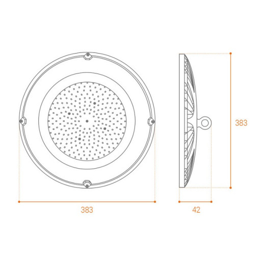 Встраиваемый светильник Wolta UFO UFO-200W/01