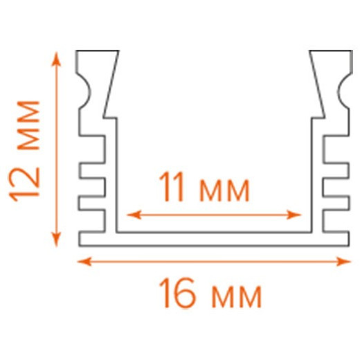 Короб накладной Wolta  WAP-S-16/12/2000-A