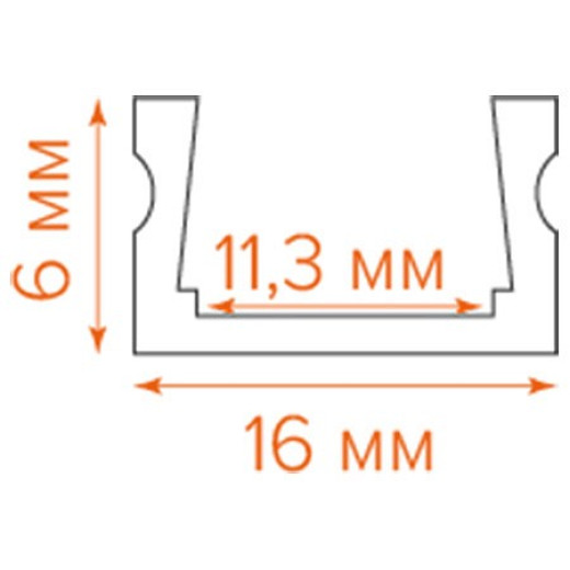 Короб накладной Wolta  WAP-S-16/6/2000-W