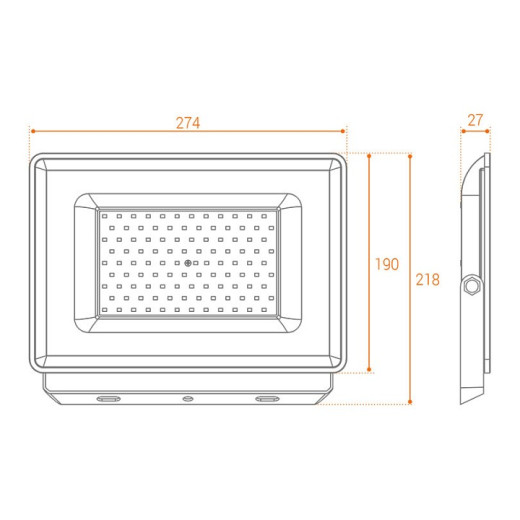 Настенно-потолочный прожектор Wolta WFL-100W WFL-100W/06
