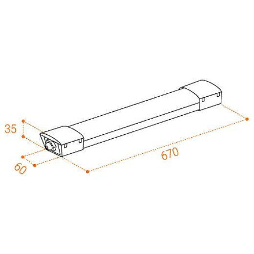 Накладной светильник Wolta  WPL18-4K60-01