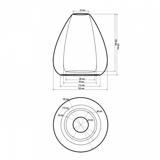Плафон стеклянный 33 идеи S.30 S.30.GR