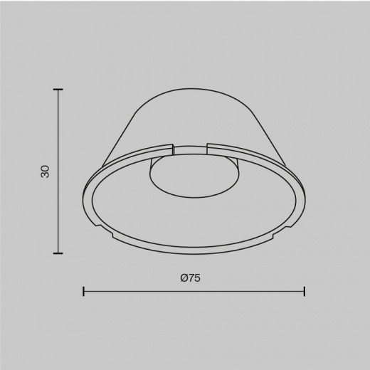 Линза Focus Led LensD75-60