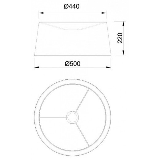 Плафон текстильный Mantra Ruti Ricca 9448