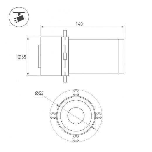 Насадка кадрирующая Arlight ARTIFACT 057116