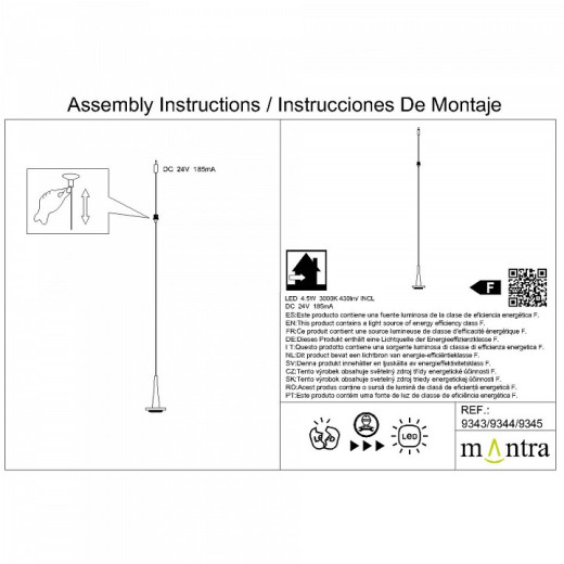 Подвесной светильник Mantra Andromeda 9345