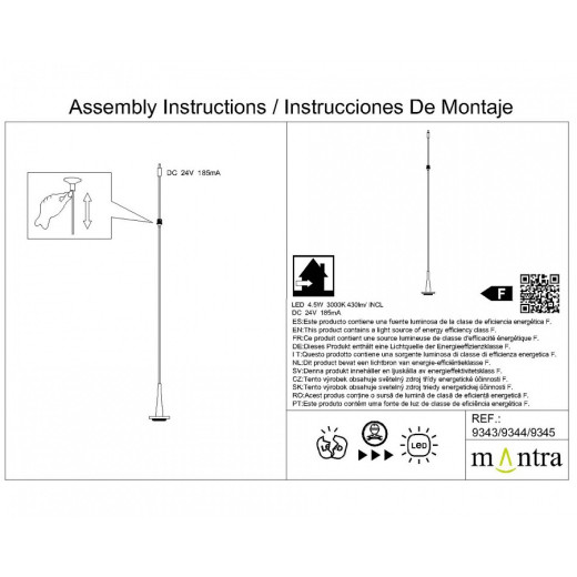 Подвесной светильник Mantra Andromeda 9343