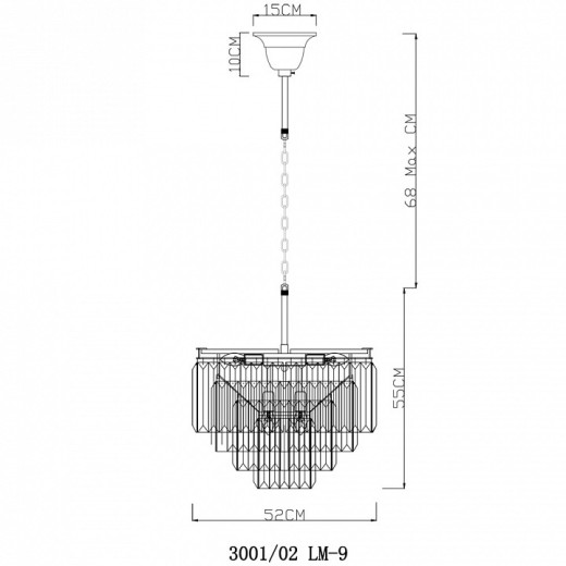 Подвесной светильник Divinare Nova 3001/02 LM-9