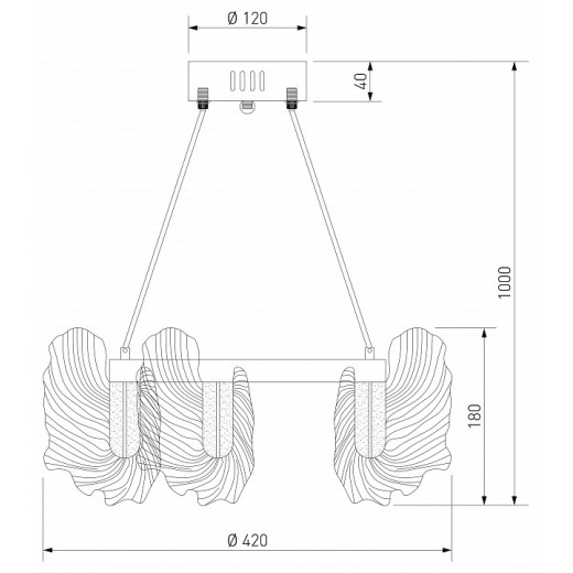 Подвесной светильник Bogate's Farfalla 91140