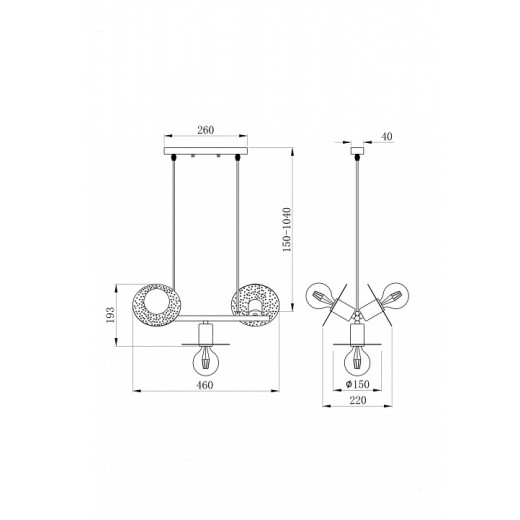 Подвесной светильник Freya Ferro FR4009PL-03GB