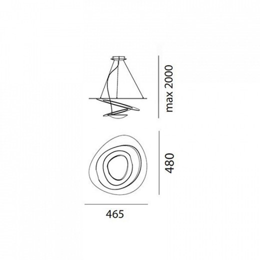 Подвесной светильник Artemide  1249010A