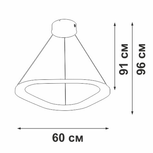 Подвесной светильник Vitaluce V2692 V2692-1/1S