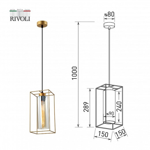 Подвесной светильник Rivoli Luna Б0055488