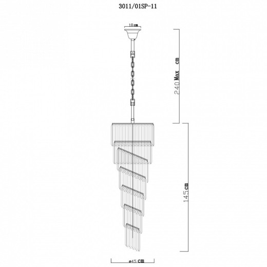 Подвесной светильник Divinare Charlotte 3011/01 SP-11