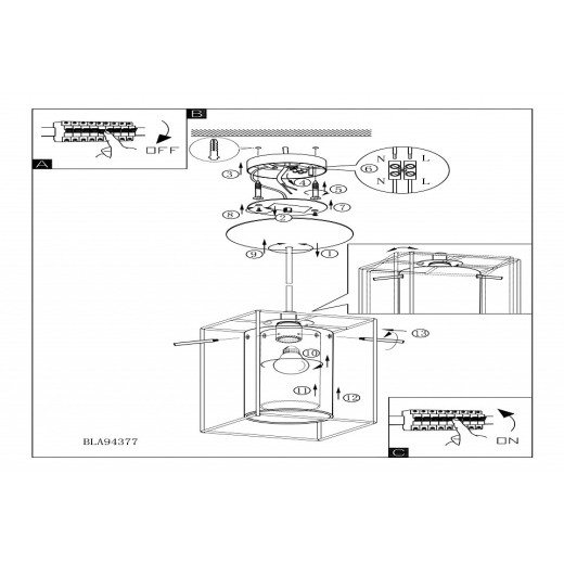 Подвесной светильник Eglo Loncino 1 94377