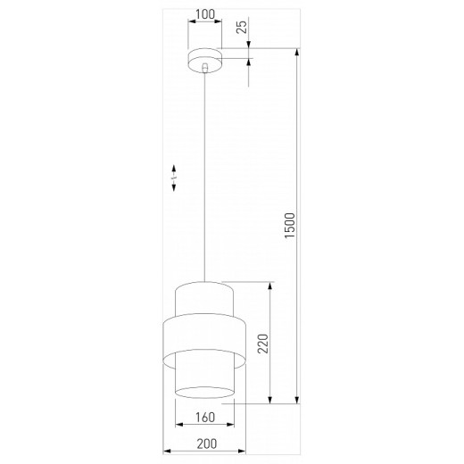 Подвесной светильник TK Lighting Calisto 5306 Calisto Black