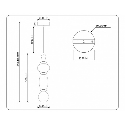 Подвесной светильник Ambrella Light LH LH53142