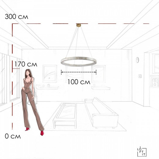Подвесной светильник Loft it Mondrian 10408/1000