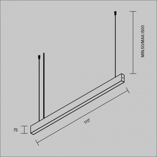 Подвесной светильник BASIS P070PL-2.7-3-4K-B