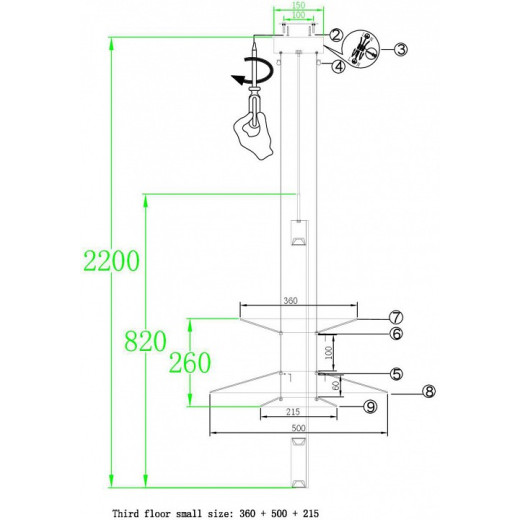 Подвесной светильник ST-Luce Isola SL6101.413.01