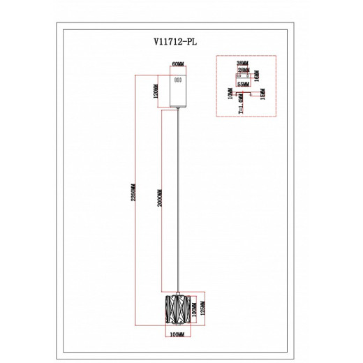 Подвесной светильник Moderli Prismique V11712-PL