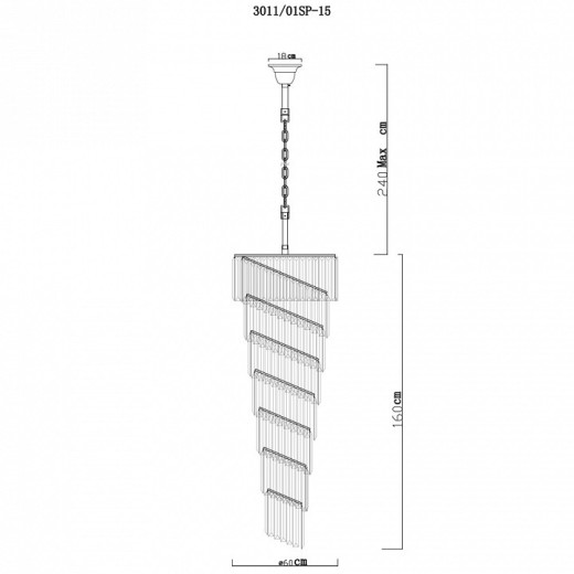 Подвесной светильник Divinare Charlotte 3011/01 SP-15