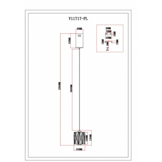 Подвесной светильник Moderli Prismique V11717-PL