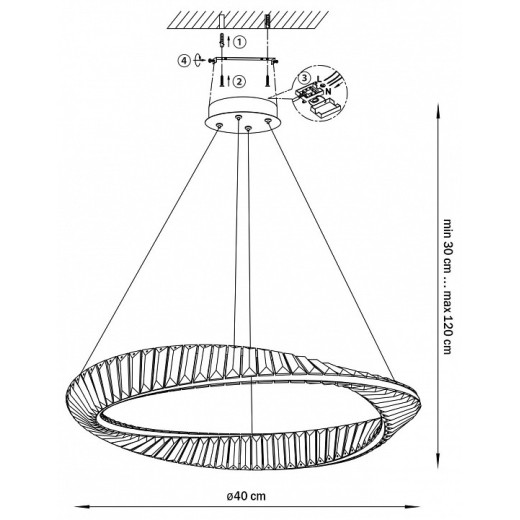 Подвесной светильник Lightstar Vidare 699043