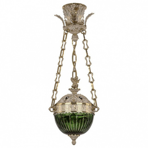 Подвесной светильник Bohemia Ivele Crystal 7100 71000P/20AZ GW Clear-Green/H-1K Y8 FA1S