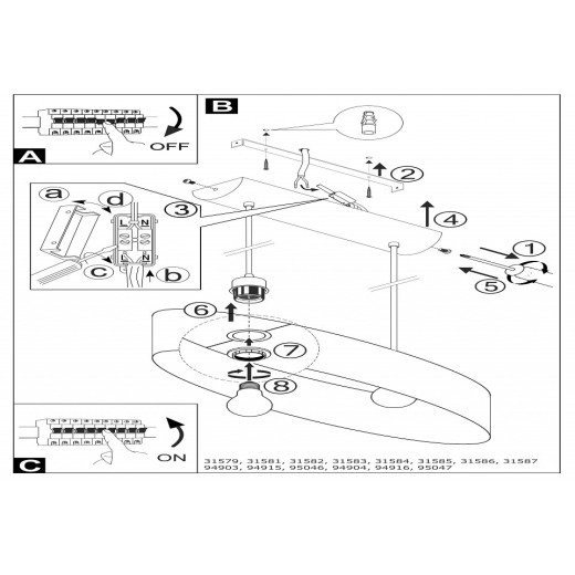 Подвесной светильник Eglo Pasteri 31582