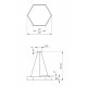 Подвесной светильник Эра Hexagon Б0050550