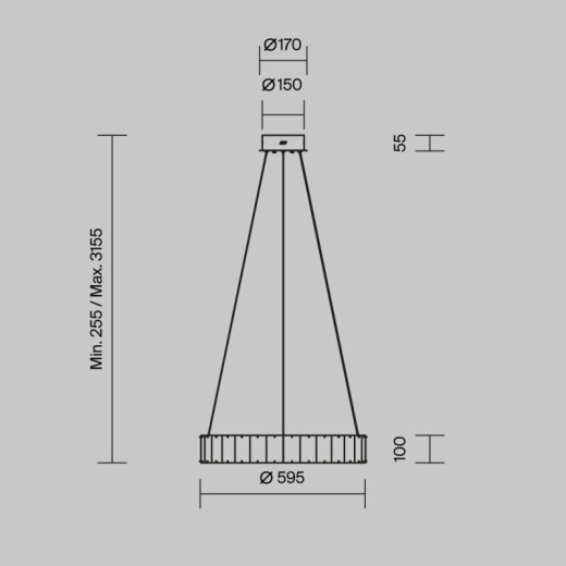 Подвесной светильник Maytoni Роскошь MOD517PL-L30BS3K