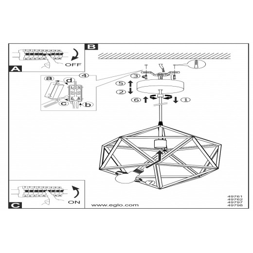 Подвесной светильник Eglo Embleton 49797