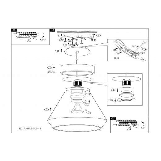 Подвесной светильник Eglo Brixham 49262