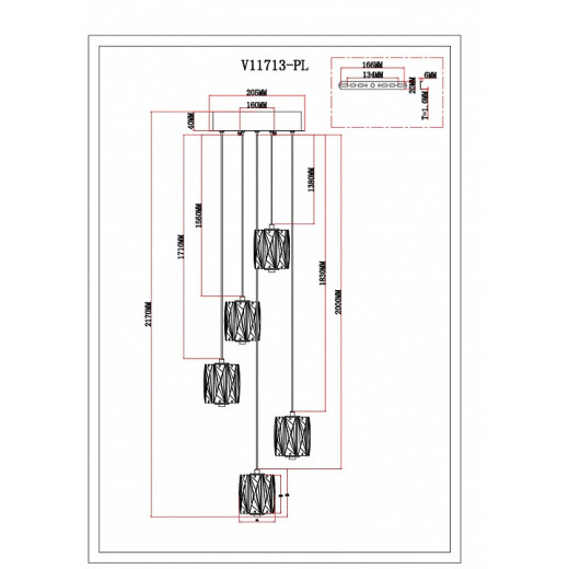 Подвесной светильник Moderli Prismique V11713-PL
