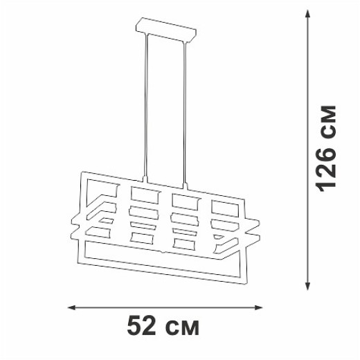 Подвесной светильник Vitaluce V2861 V2861-1/3S