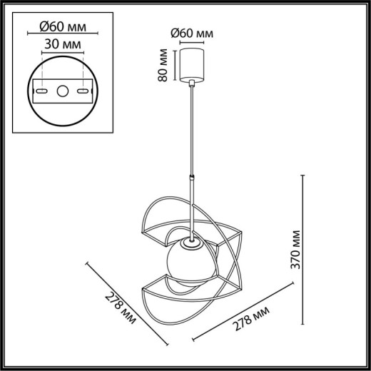 Подвесной светильник Odeon Light L-VISION 7195/3L