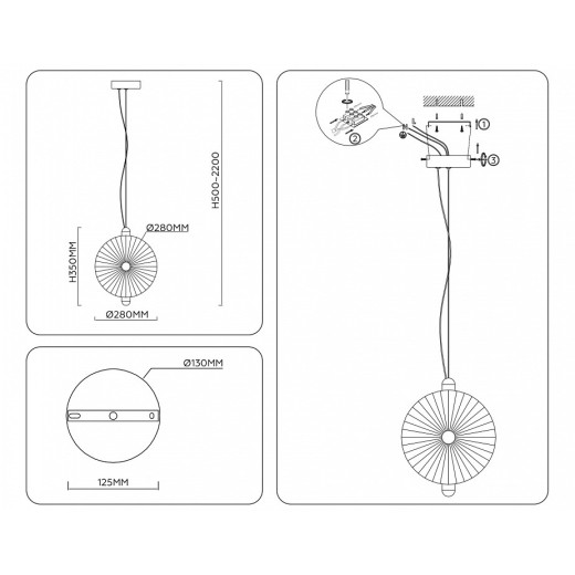 Подвесной светильник Ambrella Light LH LH31147
