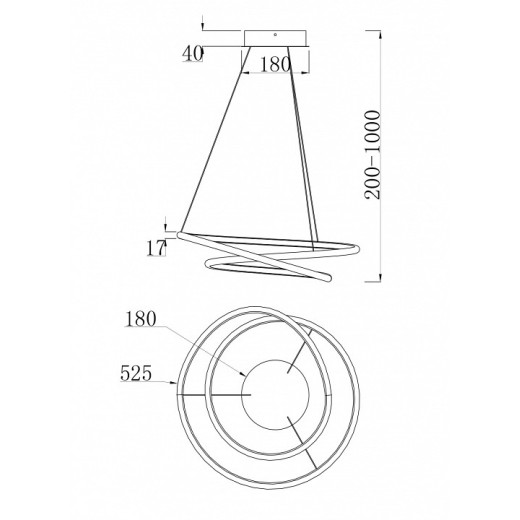 Подвесной светильник Maytoni Nola MOD100PL-L47W